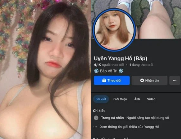 Hồ Uyên Giang sex vú to không lo chết đói